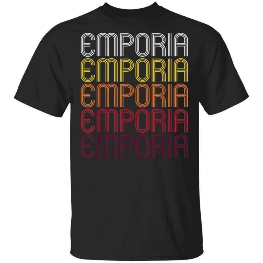 Emporia KS Vintage Style Kansas Tshirt