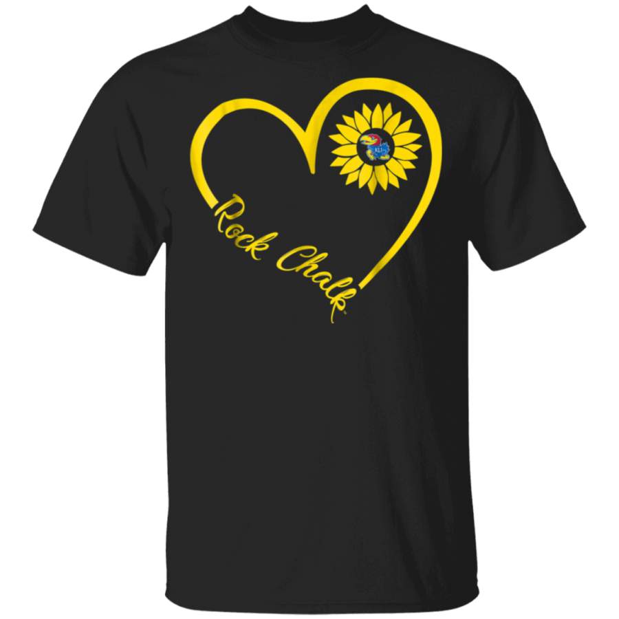 Kansas Jayhawks Heart 34 TShirt Apparel