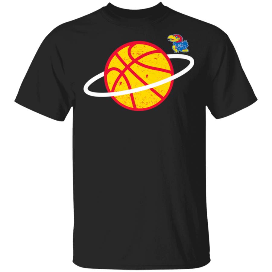 Kansas Jayhawks Basketball Space TShirt Apparel