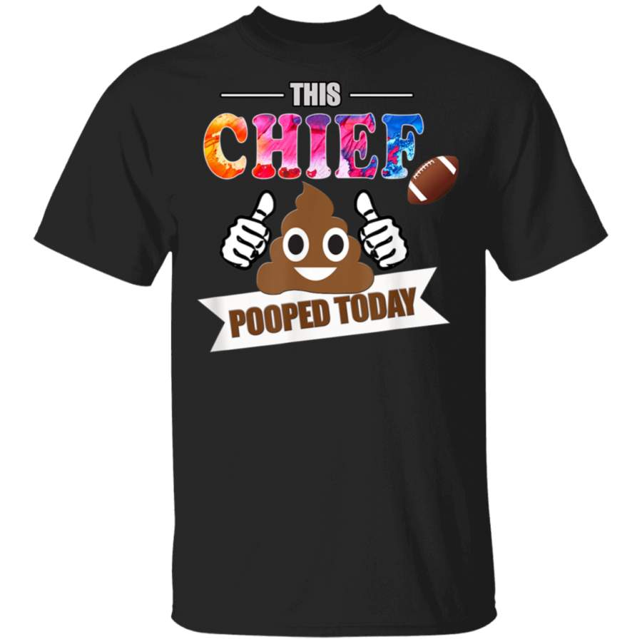 chief poop Kansas city football funny humor red TShirt