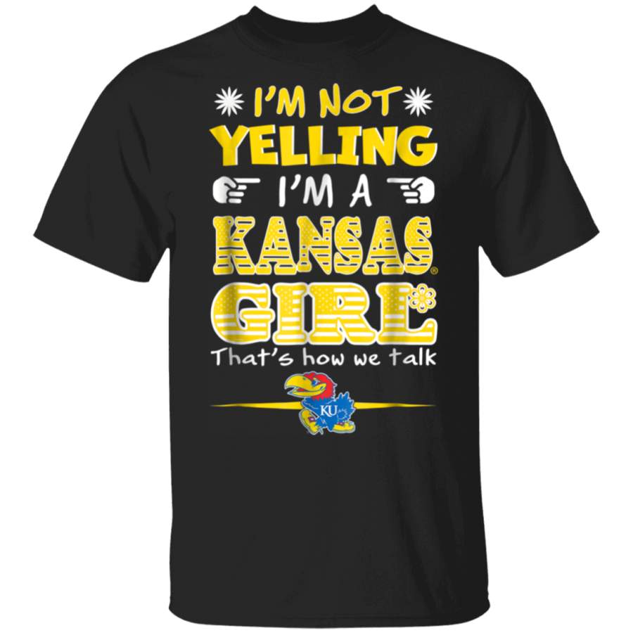 Kansas Jayhawks IM Not Yelling TShirt Apparel