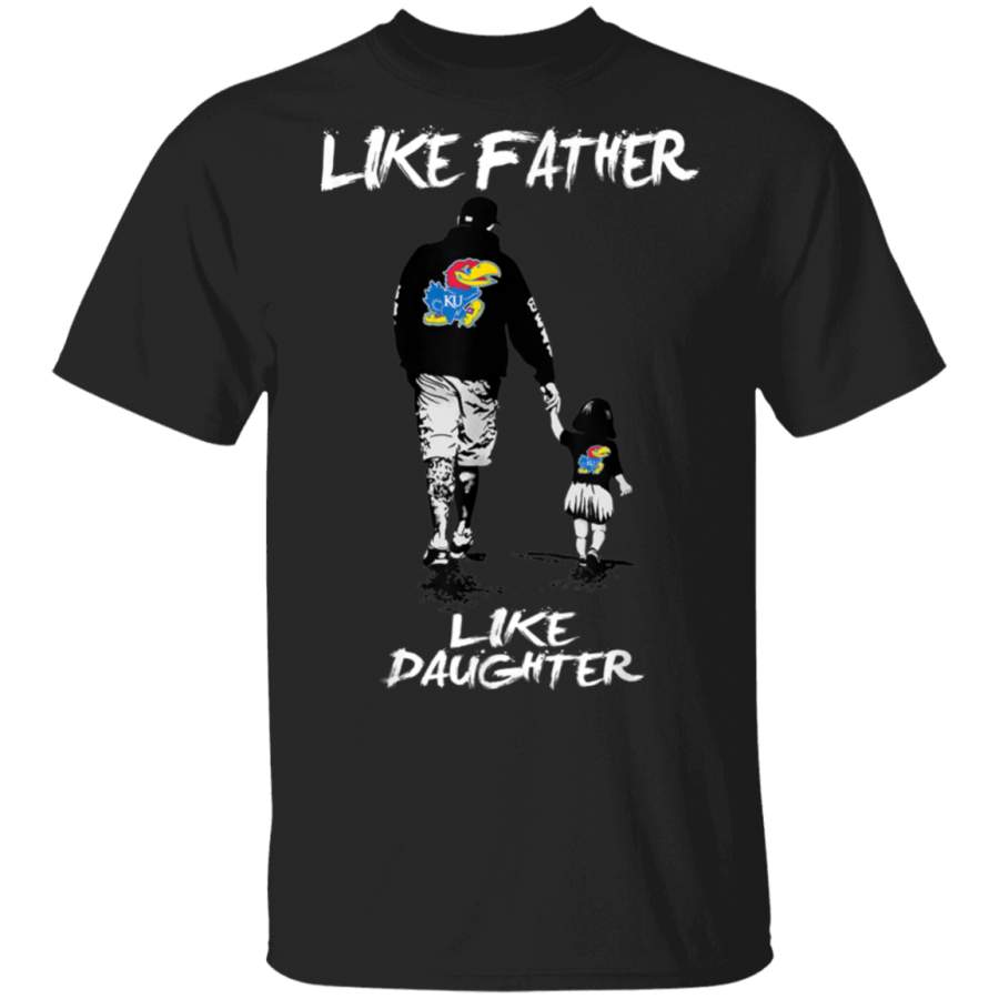 Kansas Jayhawks Like Father Like Daughter TShirt Apparel