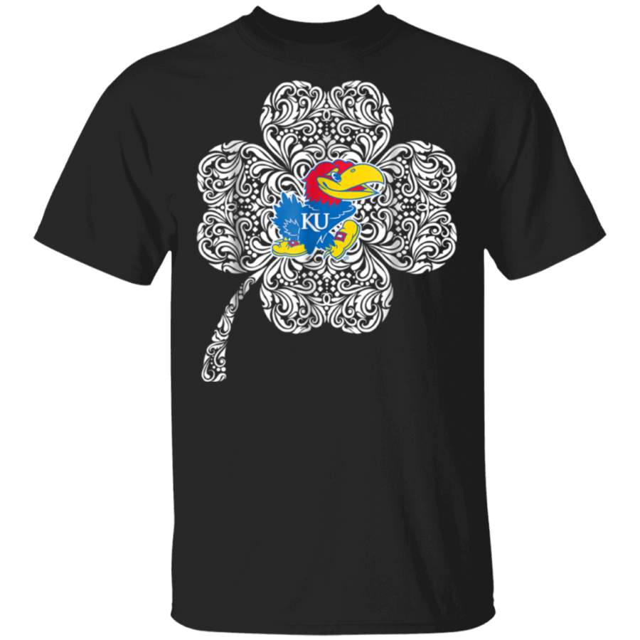 Kansas Jayhawks Clover Celtic Pattern TShirt Apparel