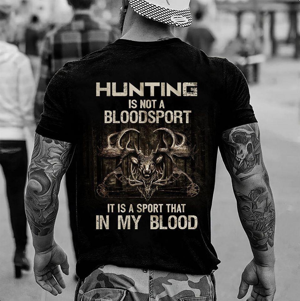 Hunting Unisex T Shirt | Full Size | Adult | Black| H1583