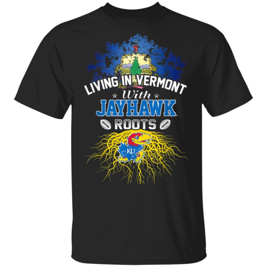 Kansas Jayhawks Living Roots Vermont TShirt Apparel