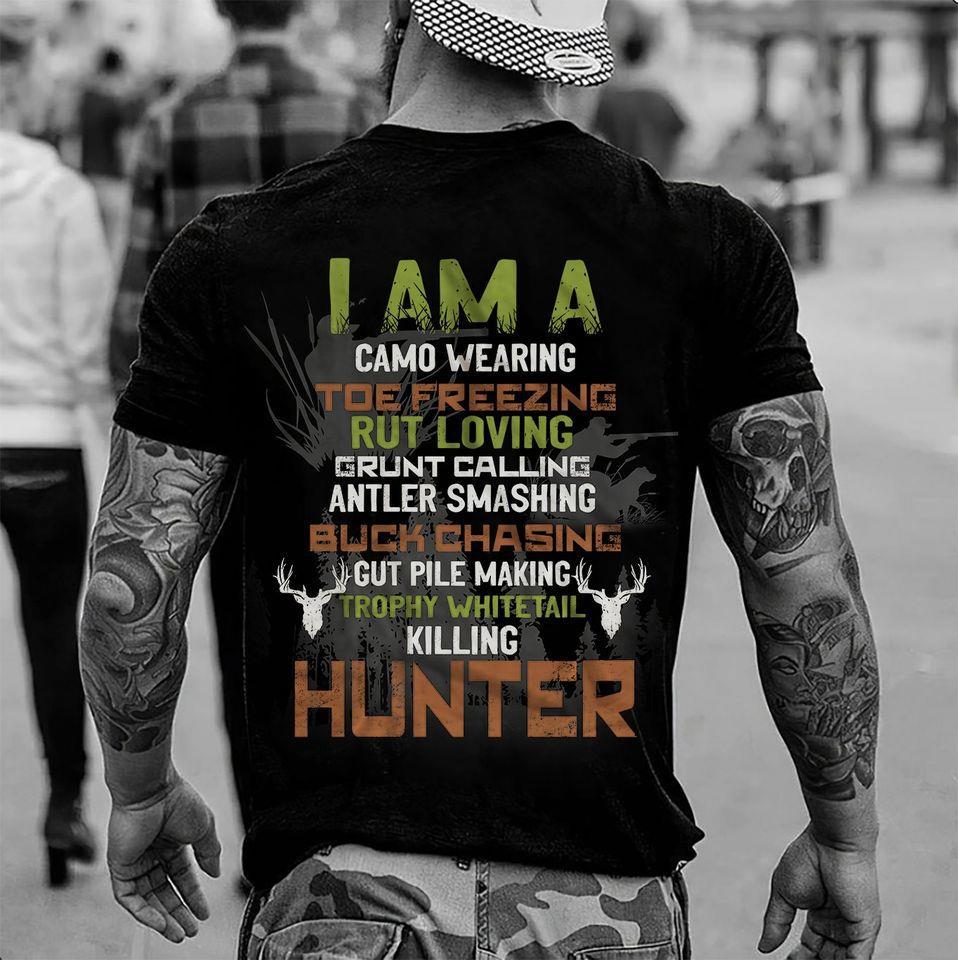 Hunting Unisex T Shirt | Full Size | Adult | Black| H1584