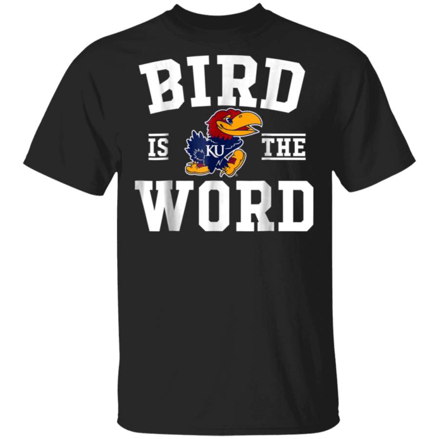 Kansas Jayhawks Bird is the Word TShirt Apparel