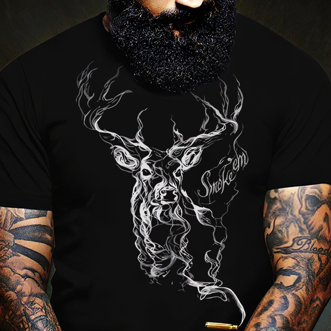 Limited Edition Hunting Unisex T Shirt | Full Size | Adult | Black | K1591