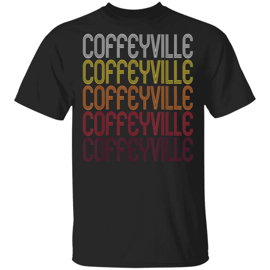 Coffeyville KS Vintage Style Kansas Tshirt