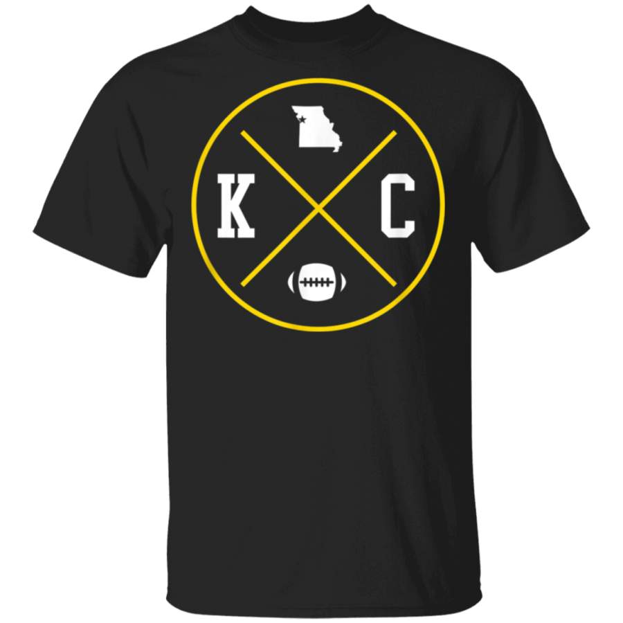 Kansas City Football Graphic Cross State TShirt