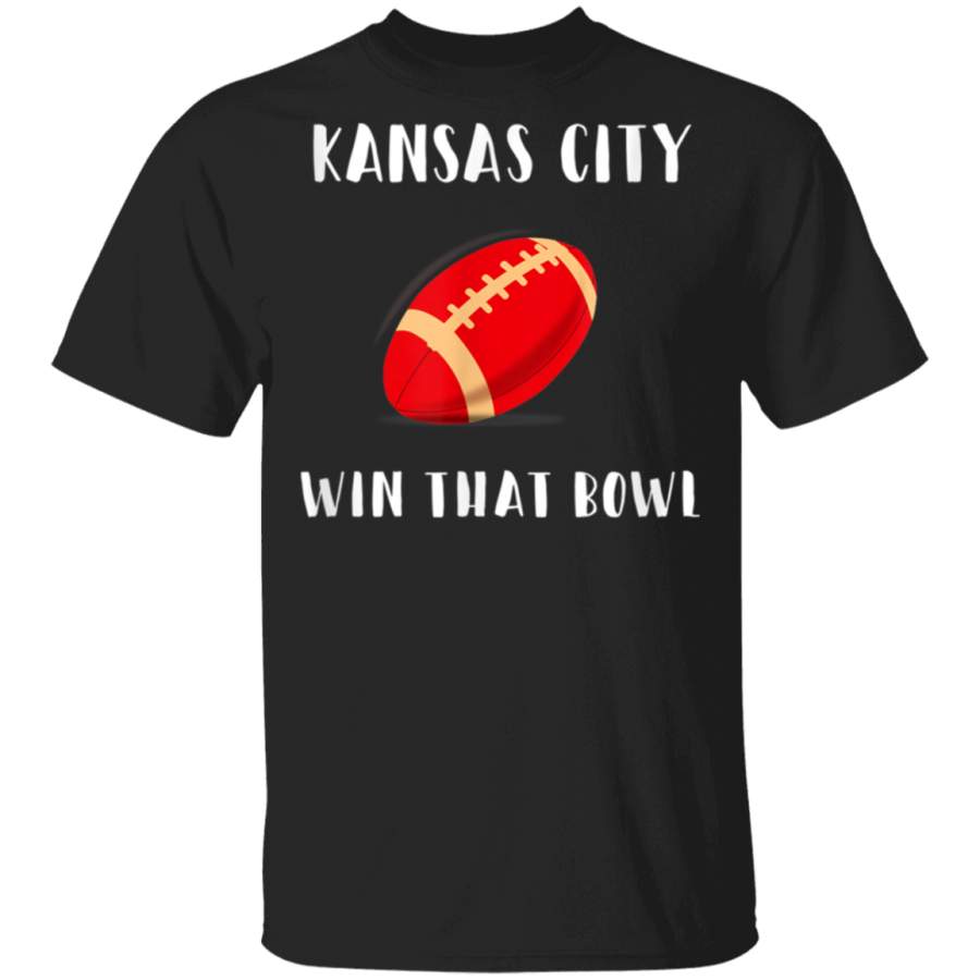 American Football Lover Tee for Kansas City Fan Win The Bowl TShirt