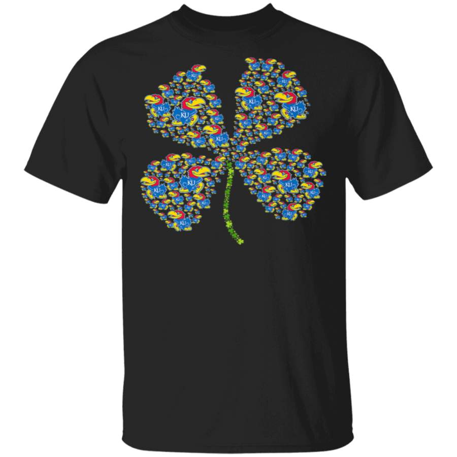 Kansas Jayhawks Clover Logo TShirt Apparel