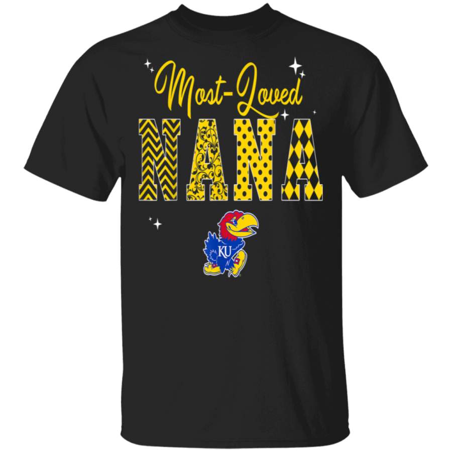 Kansas Jayhawks Most Loved Nana Team Student Print Fan TShirt