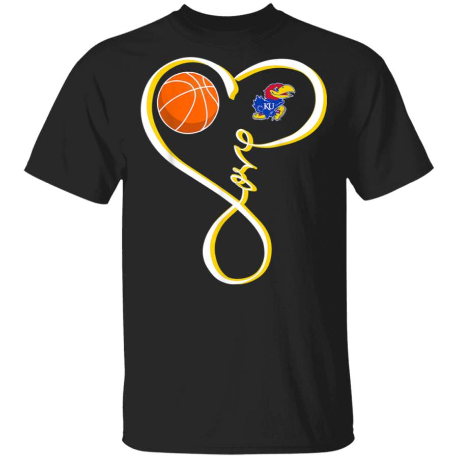 Kansas Jayhawks Basketball Love Loop TShirt Apparel