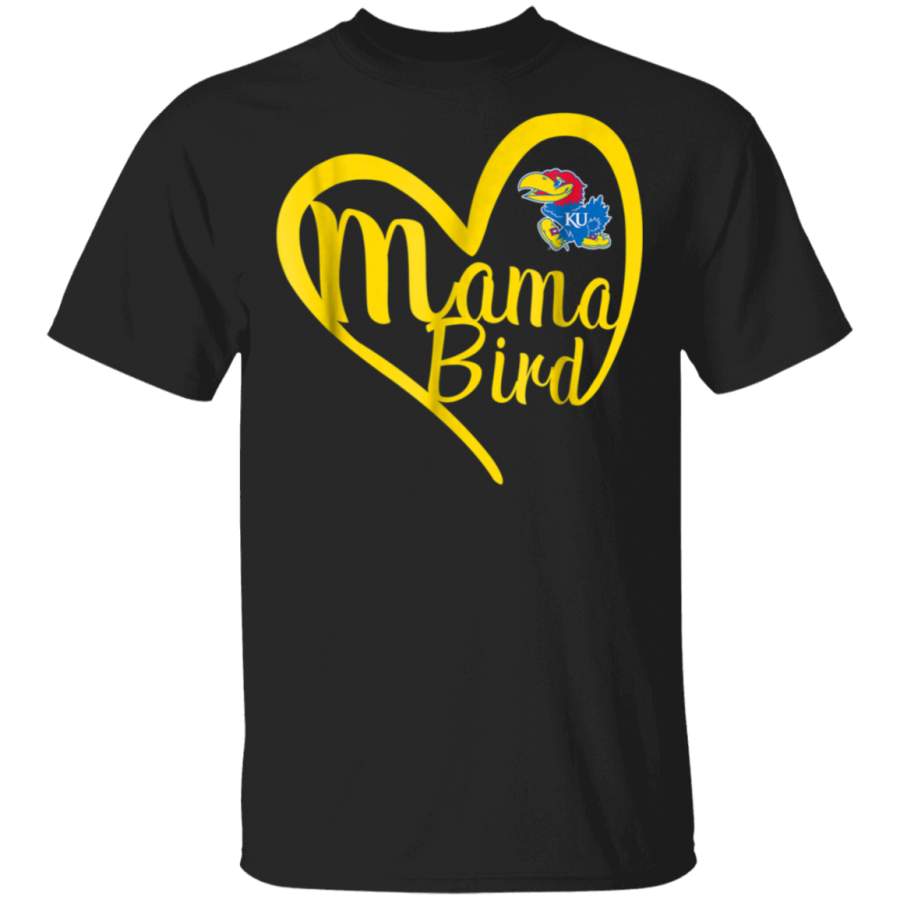 Kansas Jayhawks Heart Mama Animal TShirt Apparel