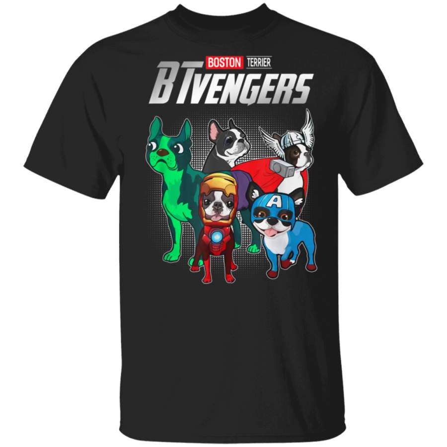 BTvengers Funny Boston Terrier Dog Lover T Shirt TShirt