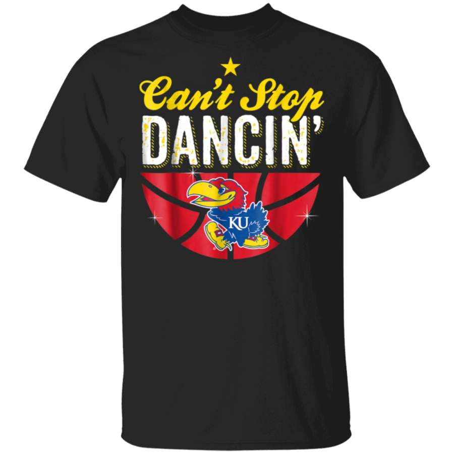 Kansas Jayhawks CanT Stop Dancin TShirt Apparel