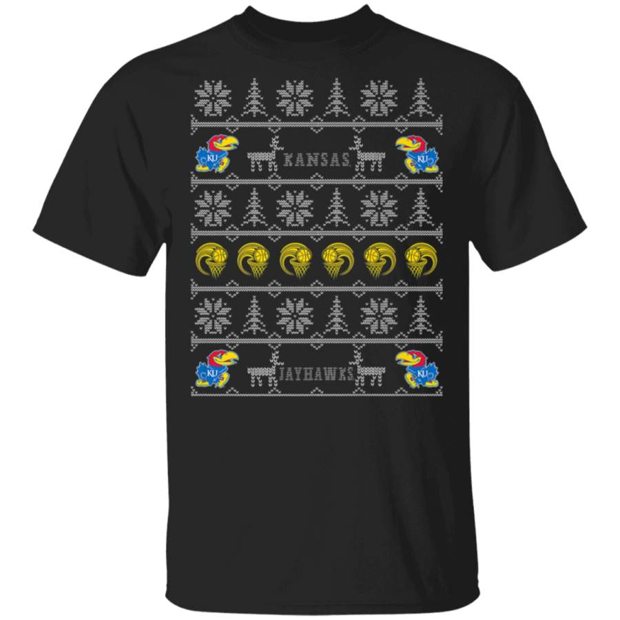 Kansas Jayhawks Christmas Basketball Kansas TShirt