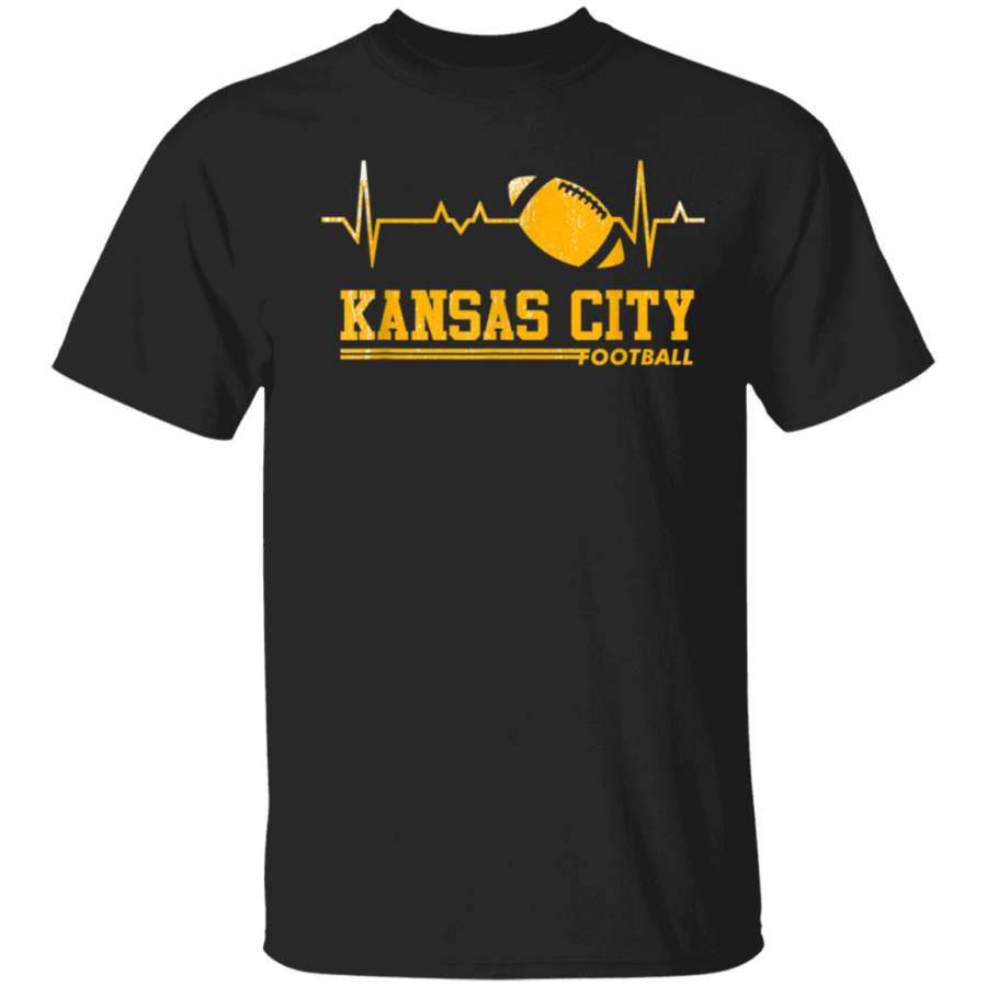 Heartbeat Vintage Kansas City Old Football Gift TShirt