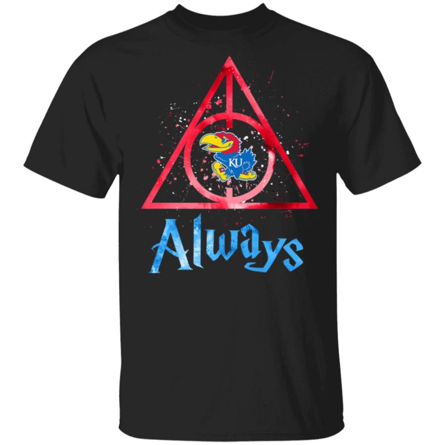 Kansas Jayhawks Deathly Hallows TShirt Apparel