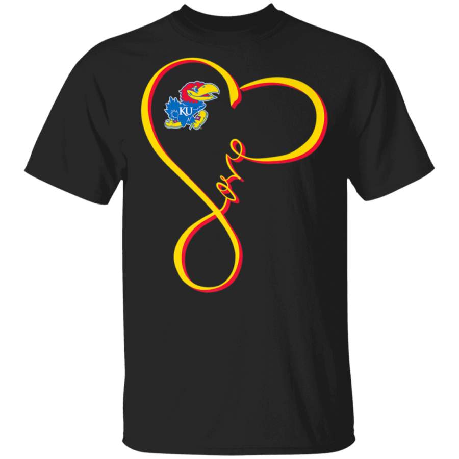 Kansas Jayhawks Infinity Love TShirt Apparel