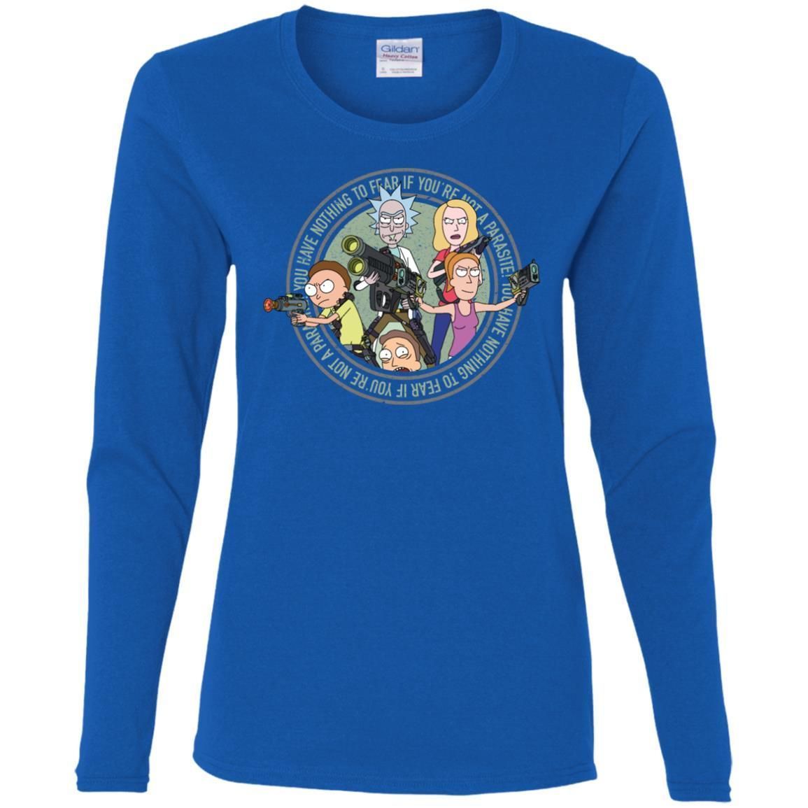 Rick And Morty And The Smith Family Women Long Sleeve Shirt