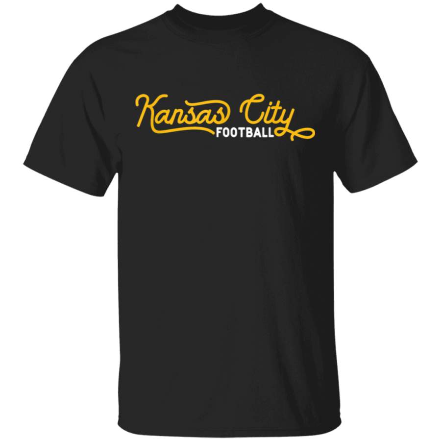 Cool Kansas City Football KC Script TShirt