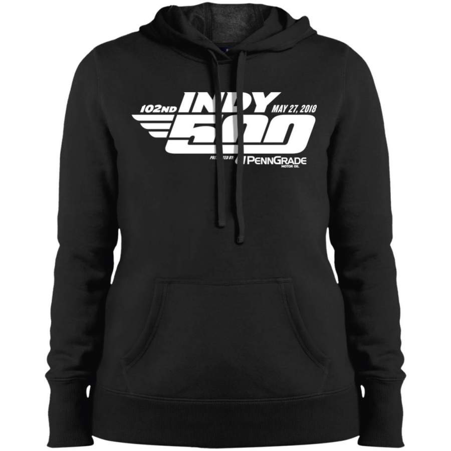 102nd Indy 500 Shirt – Indianapolis 2018 Ladies Pullover Hooded Sweatshirt