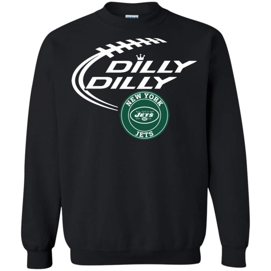 Dilly Dilly New York Jets Crewneck Pullover Sweatshirt