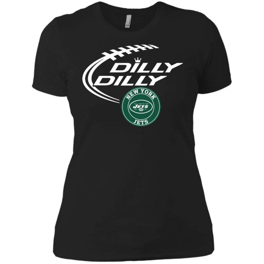 Dilly Dilly New York Jets Womens Cotton T-Shirt