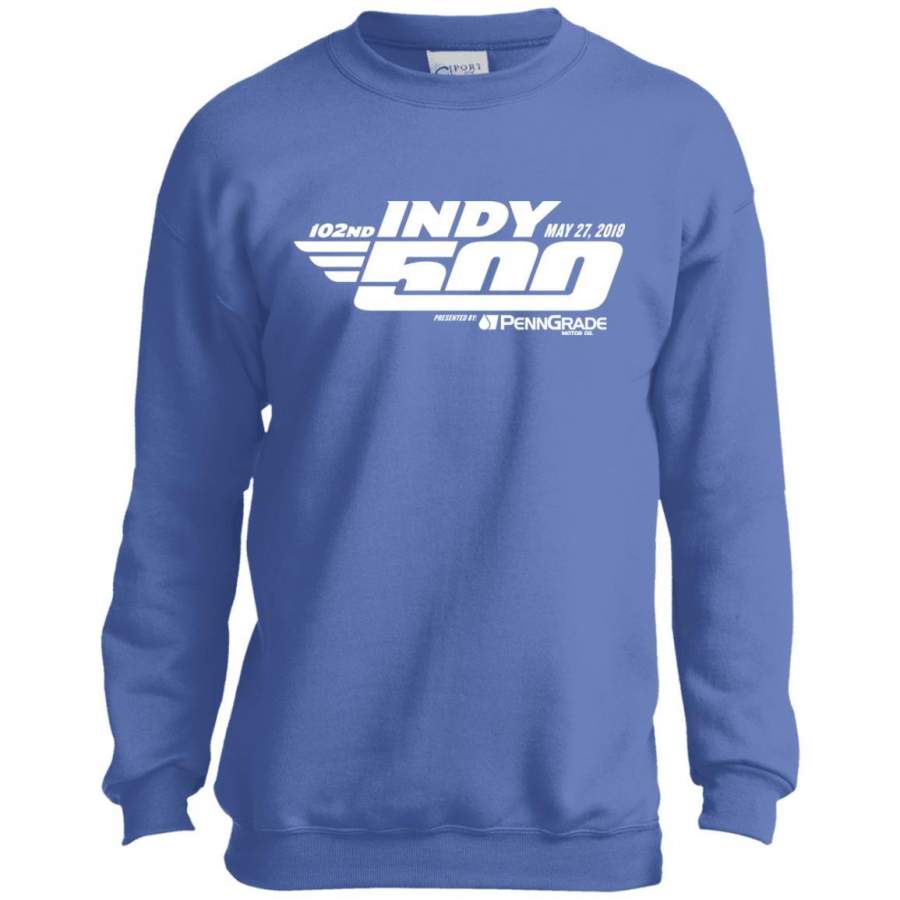 102nd Indy 500 Shirt – Indianapolis 2018 Youth Crewneck Sweatshirt