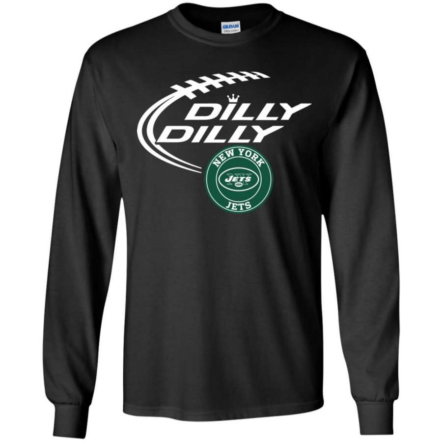 Dilly Dilly New York Jets Youth Long Sleeve Shirt