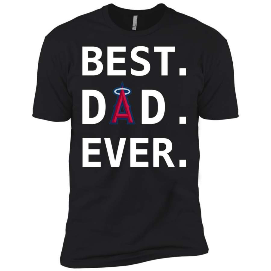 Best Los Angeles Angels Dad Ever Baseball Fathers Day Shirt