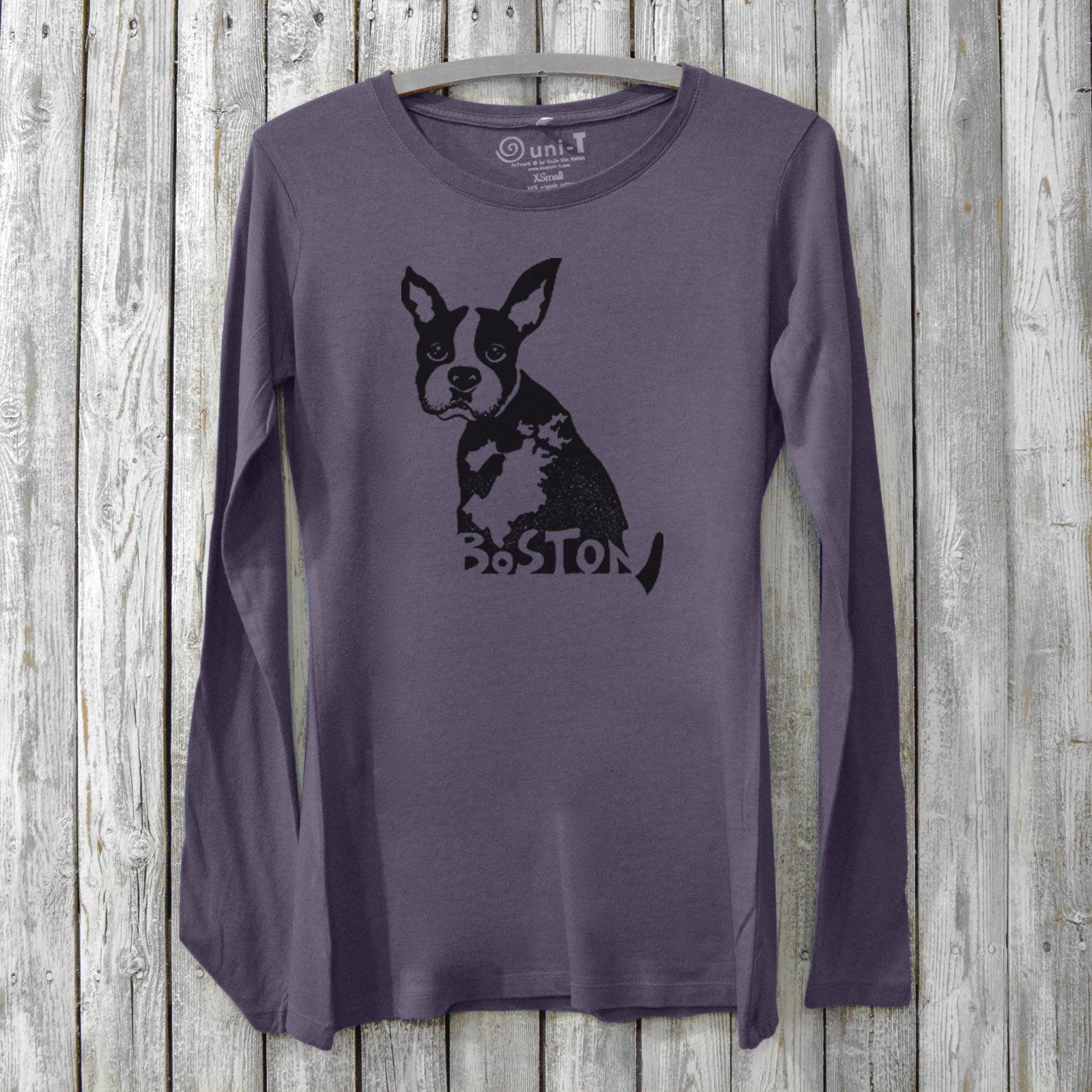 Boston Terrier Long Sleeve T-shirt for Women