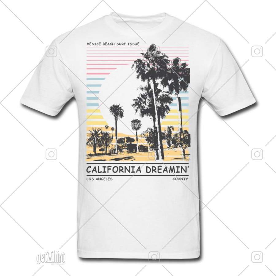 California Los Angeles Venice Beach Funny Tee Men’s T-Shirt