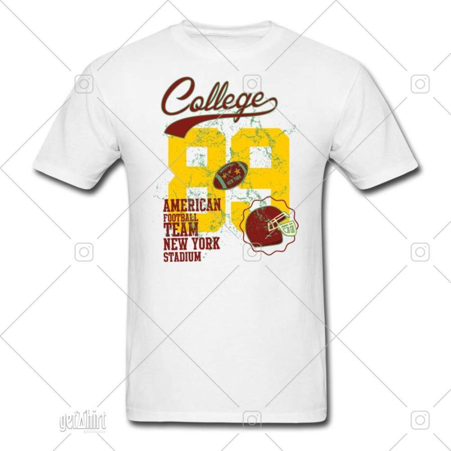 American Football College Team New York Tee Men’s T-Shirt