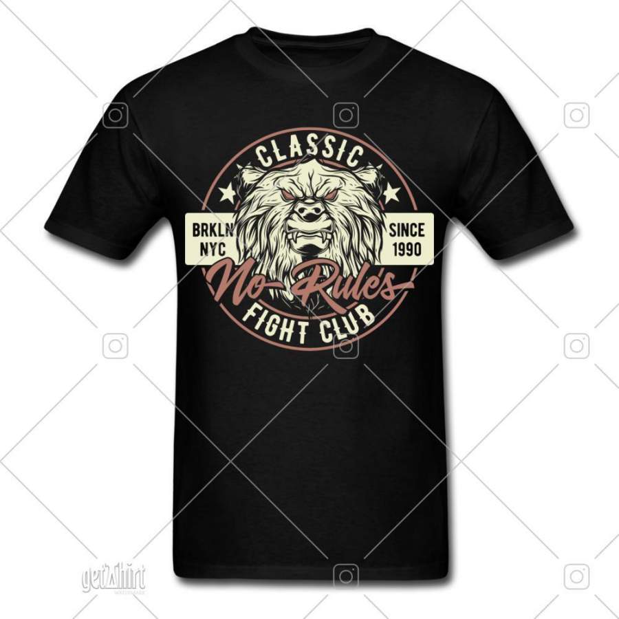 Classic Fight Club Tee No Rules Brooklyn New York Shirt