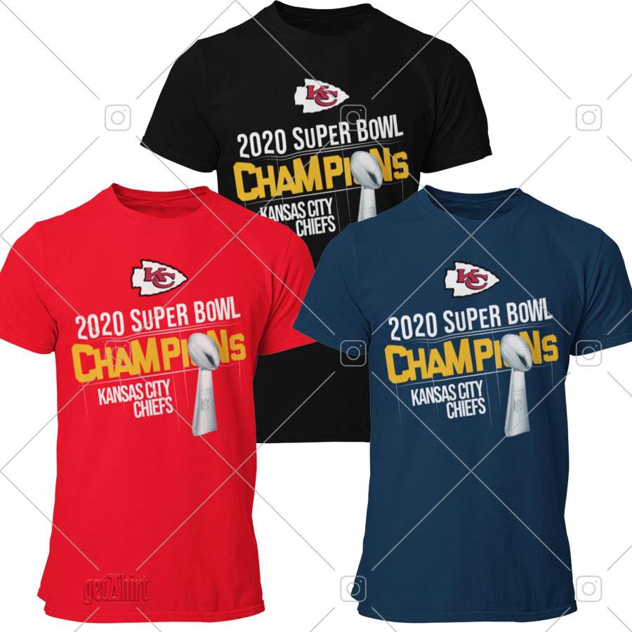 Kansas City Chiefs 2020 Super Bowl Winner LIV Champions Shirt Tee