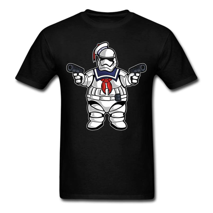 Ghostbusters Marshmallow Man as Stormtrooper | Men’s T-Shirt