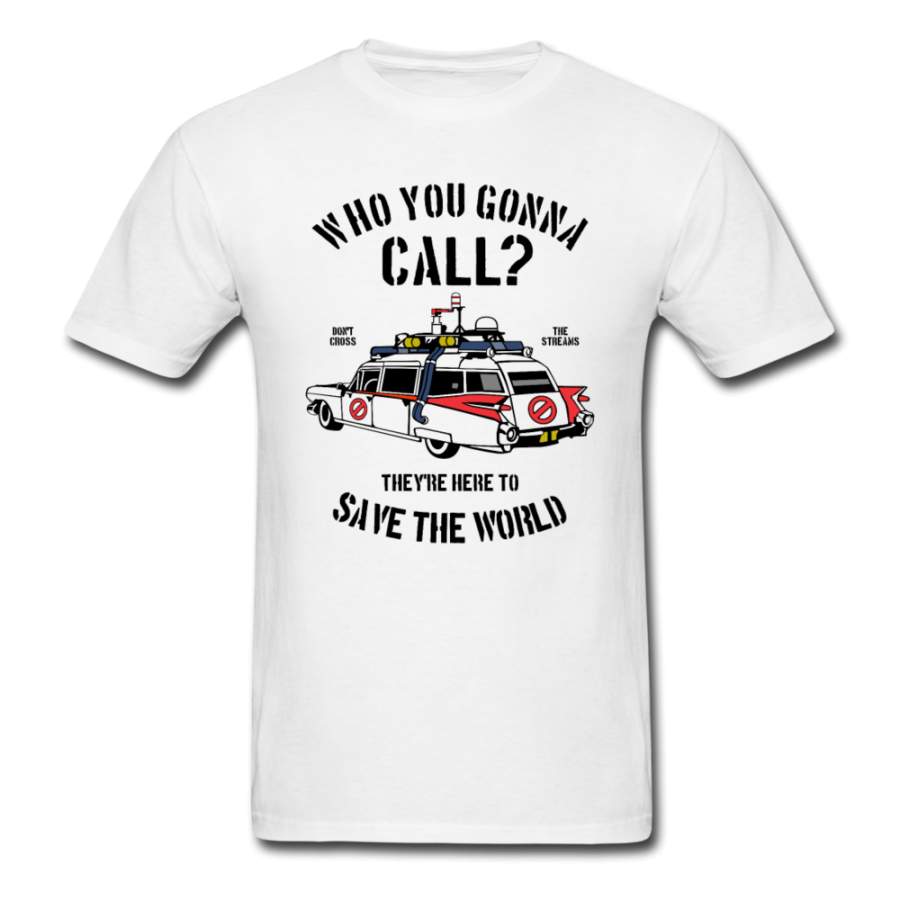 Ghostbusters Car ECTO 1 – Who You Gonna Call | Men’s T-Shirt