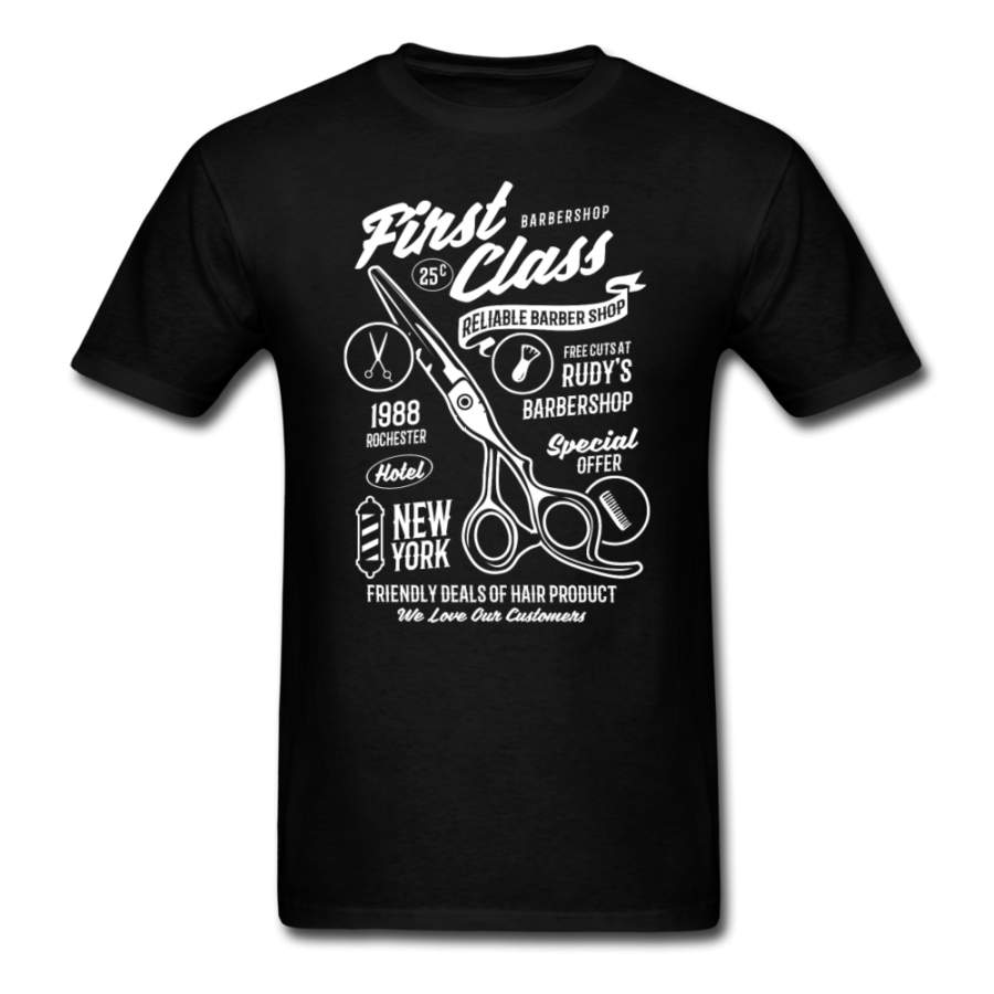 First Class Barber – Classic New York Barber Shop | Men’s T-Shirt