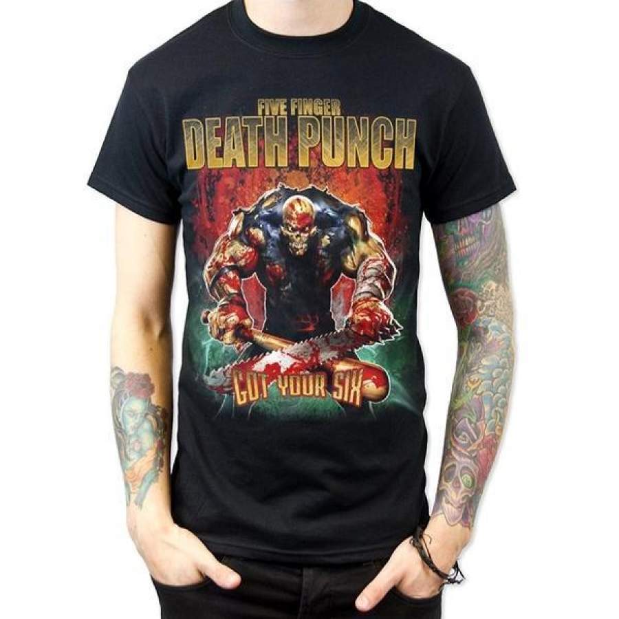 Five Finger Death Punch Got Your Six Men’s Black T-shirt