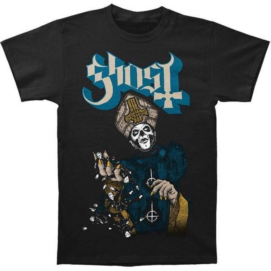 Ghost Men’s Papa of The World on Fire Short Sleeve Black T-shirt