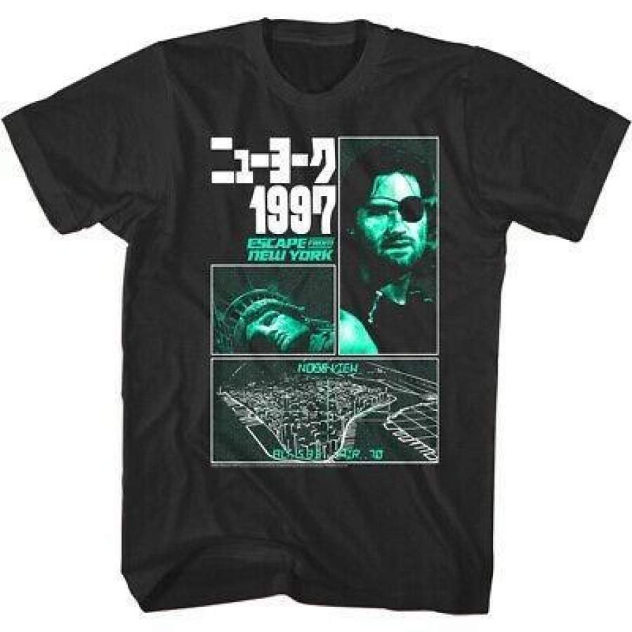 Escape From New York Night Vision Men’s 1997 Glider Navigation Nose View T-Shirt