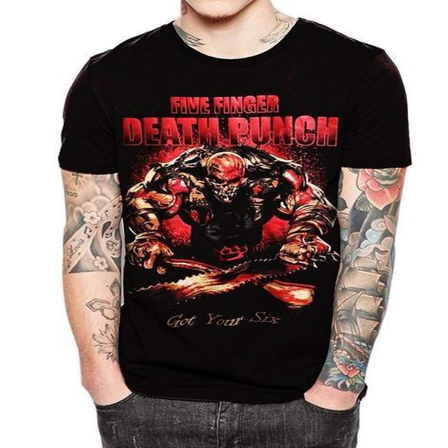 Five Finger Death Punch Got Your Six Black Men Summer T-Shirt