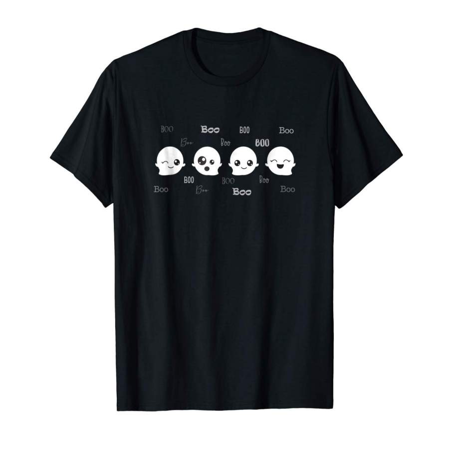 Cute Ghosts Trick Or Treat Halloween Shirt Mens Short Sleeve T Shirt