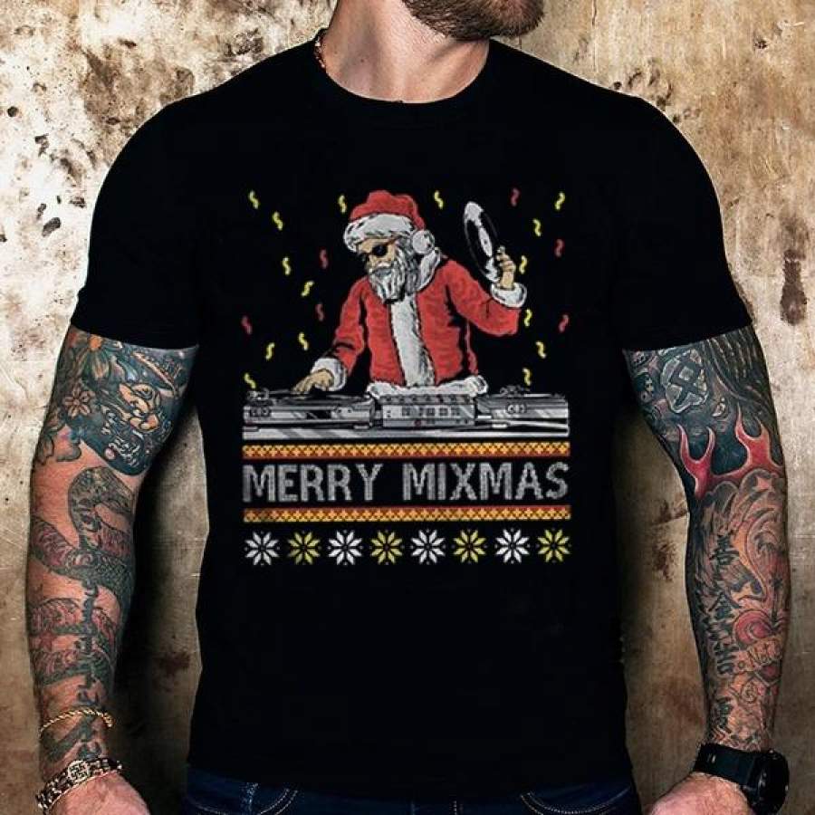 five ugly christma smix shirt Happy Santa merry christmas t shirt