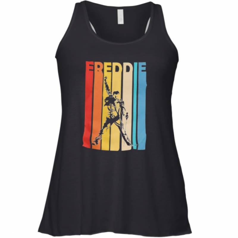 Freddie Mercury Vintage Retro Racerback Tank