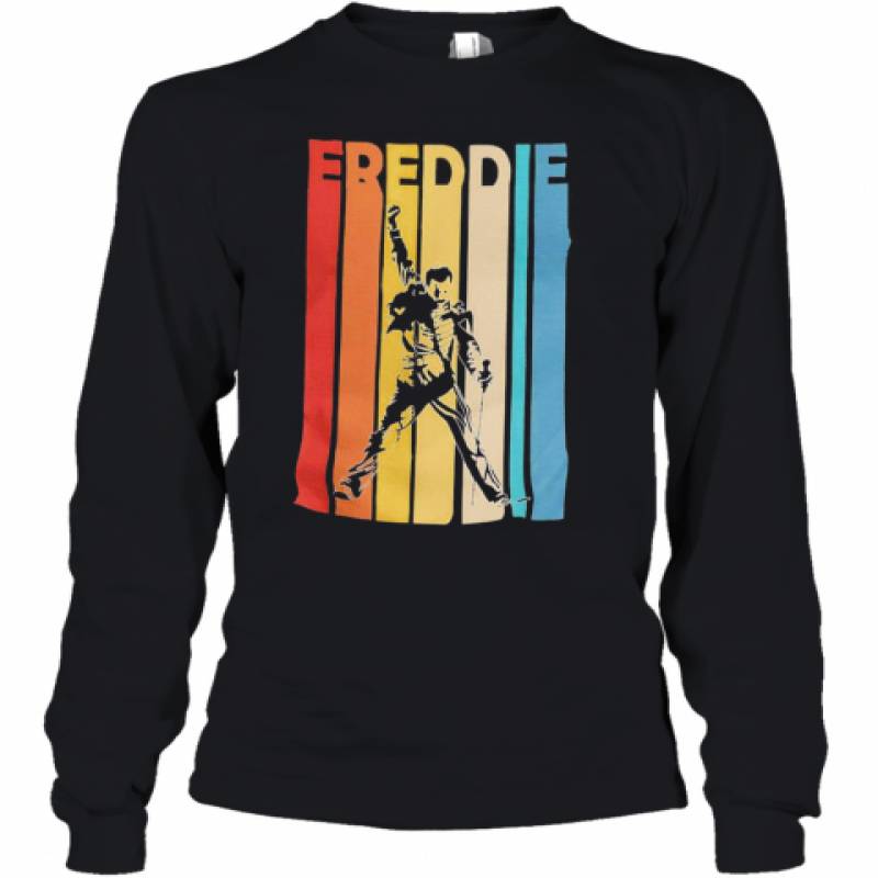 Freddie Mercury Vintage Retro Youth Long Sleeve