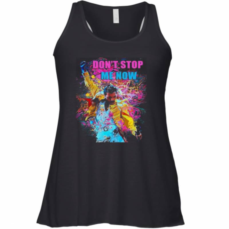 Freddie Mercury Don'T Stop Me Now Racerback Tank